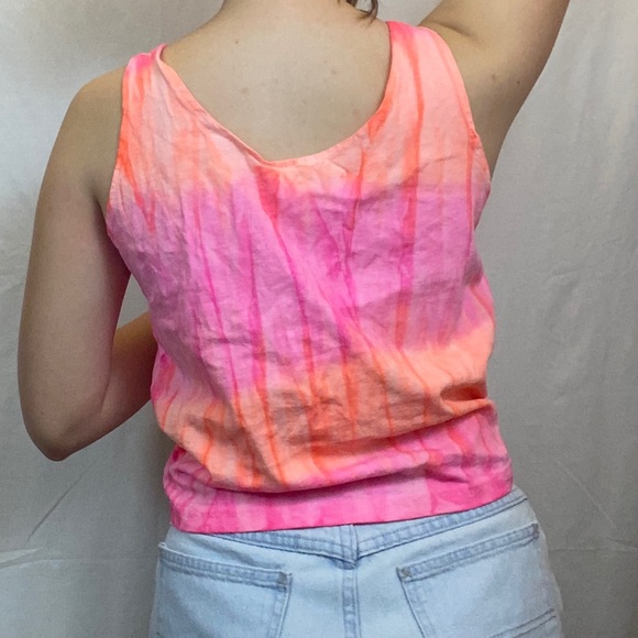 Trends 80s Women’s Tie Dye Cropped Tank Too - Picture 3 of 5